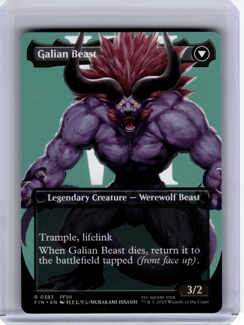 2025 MTG—Vincent Valentine // Galian Beast #383 FINAL FANTASY—Rare Nonfoil [LP]