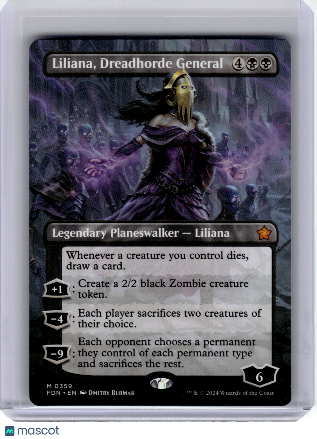 2024 Magic: TG—Liliana, Dreadhorde General #359 Foundations—Mythic Nonfoil [LP]