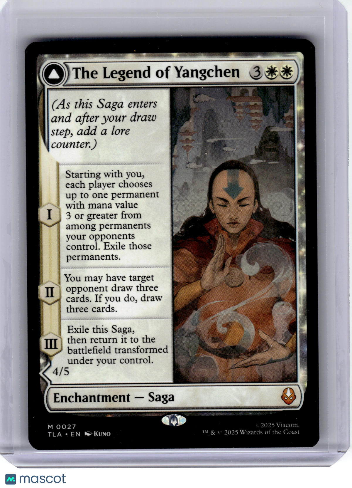 2025 MTG—The Legend of Yangchen // Avatar Yangchen #27 TLA—Mythic Nonfoil