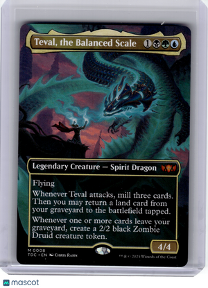 2025 Magic: TG—Teval, the Balanced Scale #8 TDC—Mythic Nonfoil (Borderless)