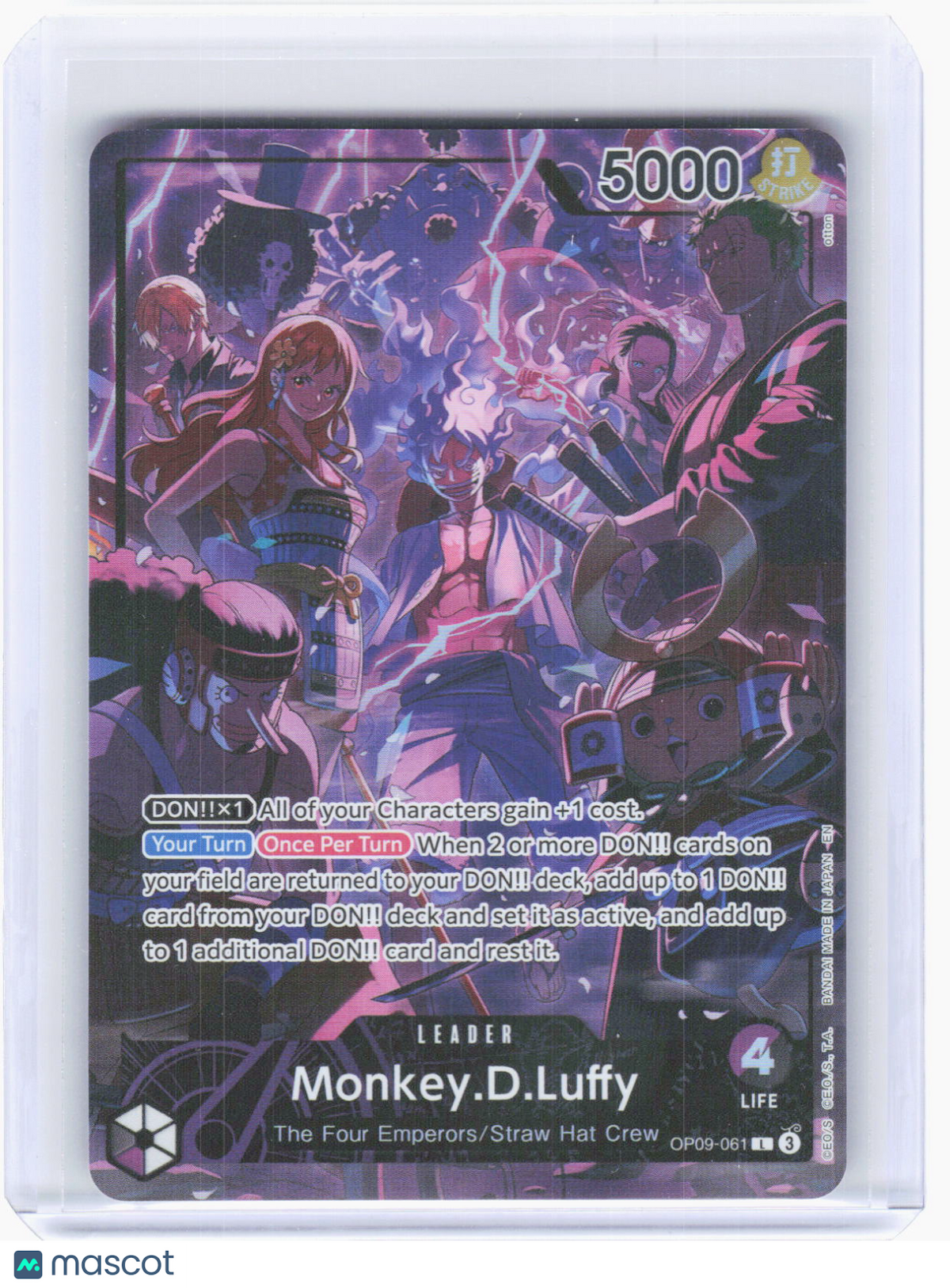 2024 One Piece Card Game—Monkey.D.Luffy ( 2nd Anniversary) OP-PR Leader