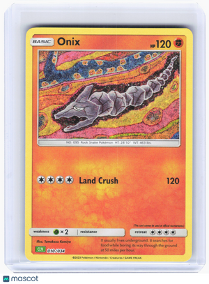 2023 Pokemon—Onix #10/34 Trading Card Game Classic—Classic Collection Holo