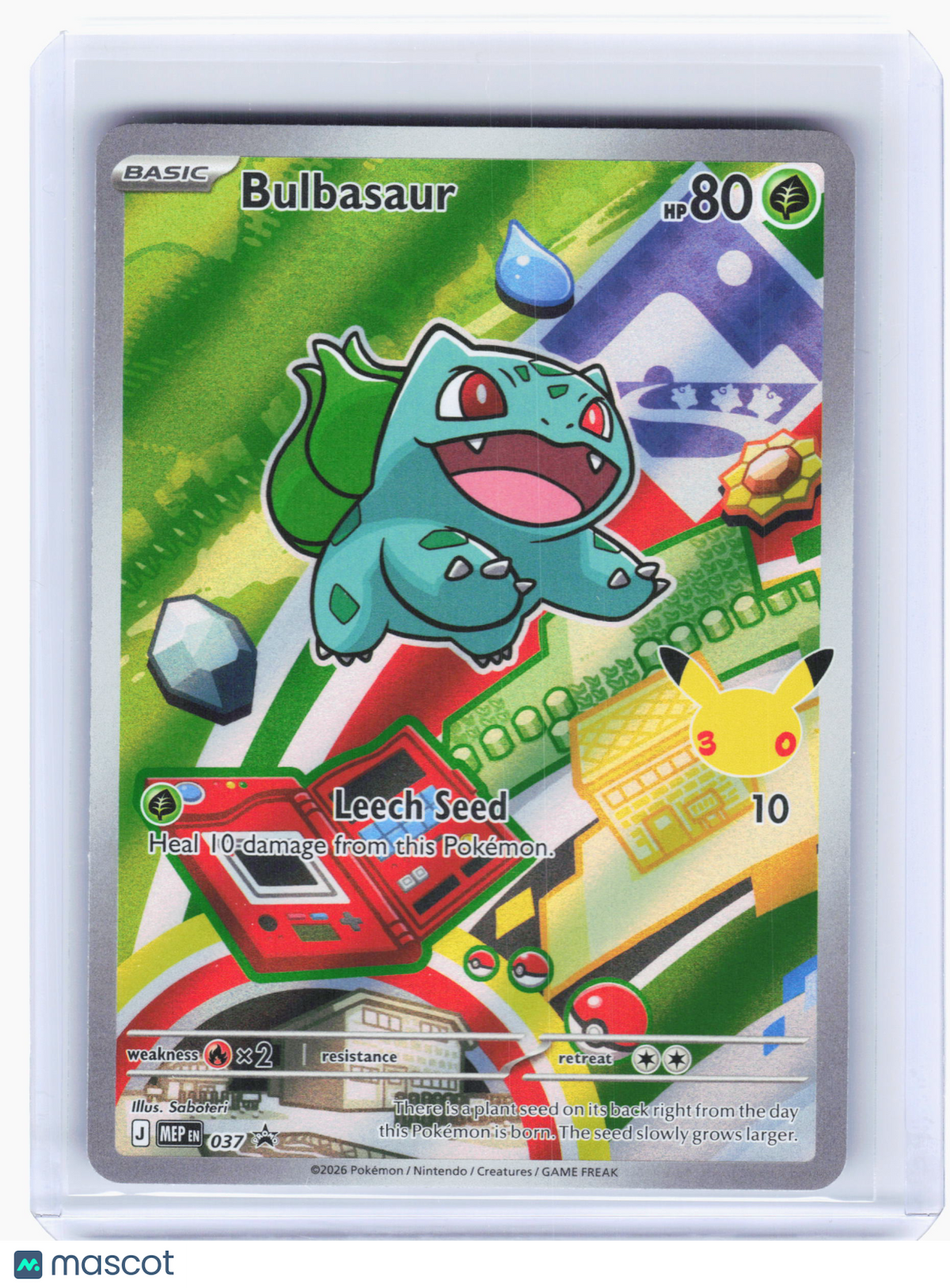 2026 Pokemon—Bulbasaur #MEP 037 Mega Evolution Promo— Holo
