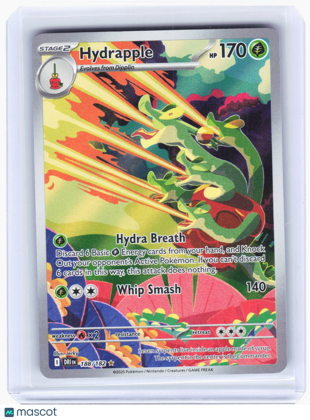 2025 Pokemon—Hydrapple #188/182 Destined Rivals—Illustration Rare Holo