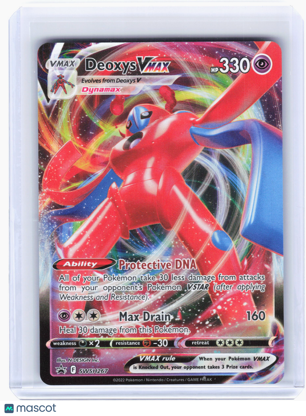 2022 Pokemon—Deoxys VMAX #SWSH267 Sword & Shield Promo Cards—Promo Holo