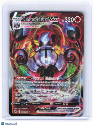 2021 Pokemon—Chandelure VMAX #40/264 Fusion Strike—Ultra Rare Holo