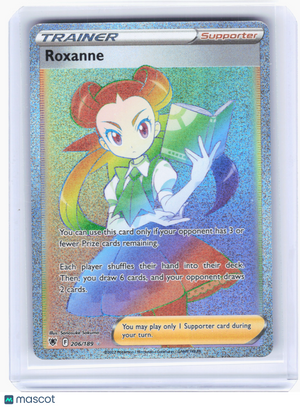 2022 Pokemon—Roxanne #206/189 Astral Radiance—Secret Rare Rainbow