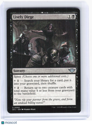 2024 Magic: The Gathering—Lively Dirge #0093 OTJ UC Non-Foil