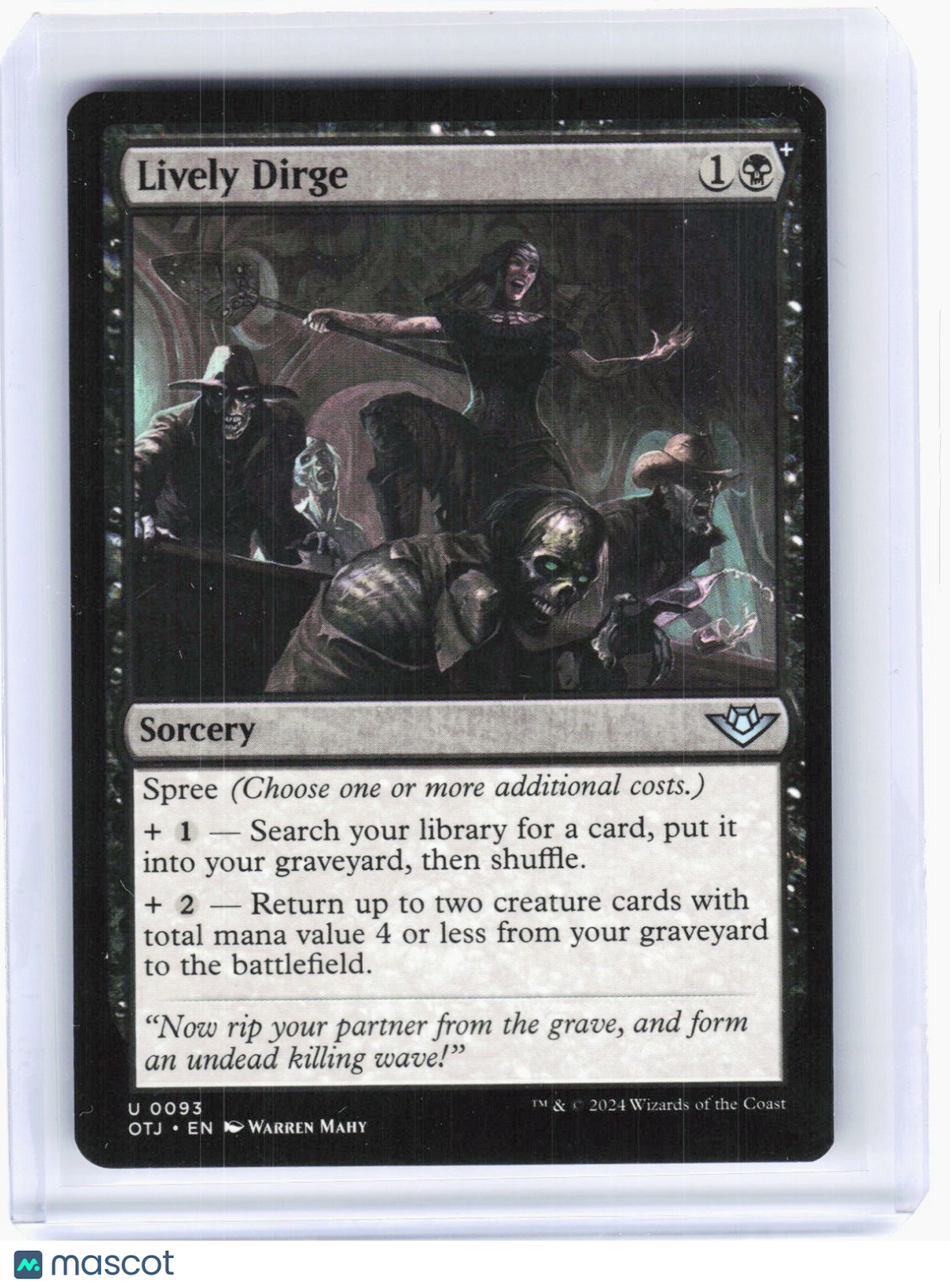 2024 Magic: The Gathering—Lively Dirge #0093 OTJ UC Non-Foil