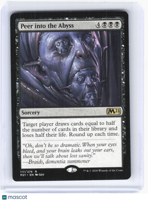 2020 Magic: The Gathering—Peer into the Abyss #117 Core Set 2021—Rare Non-Foil