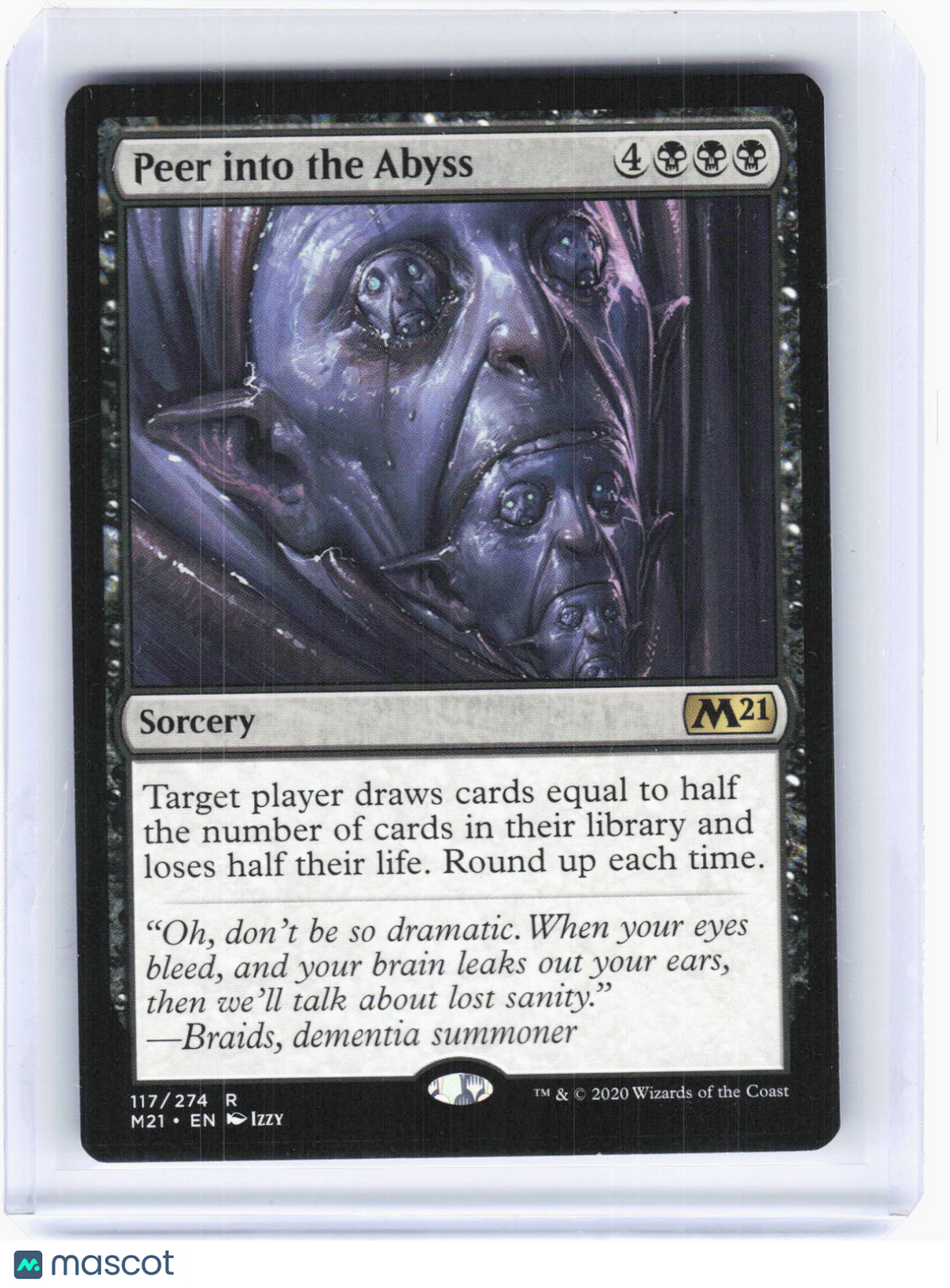 2020 Magic: The Gathering—Peer into the Abyss #117 Core Set 2021—Rare Non-Foil