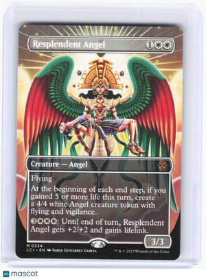 2023 Magic: The Gathering—Resplendent Angel (Borderless) #0334 LCI—M Non-Foil