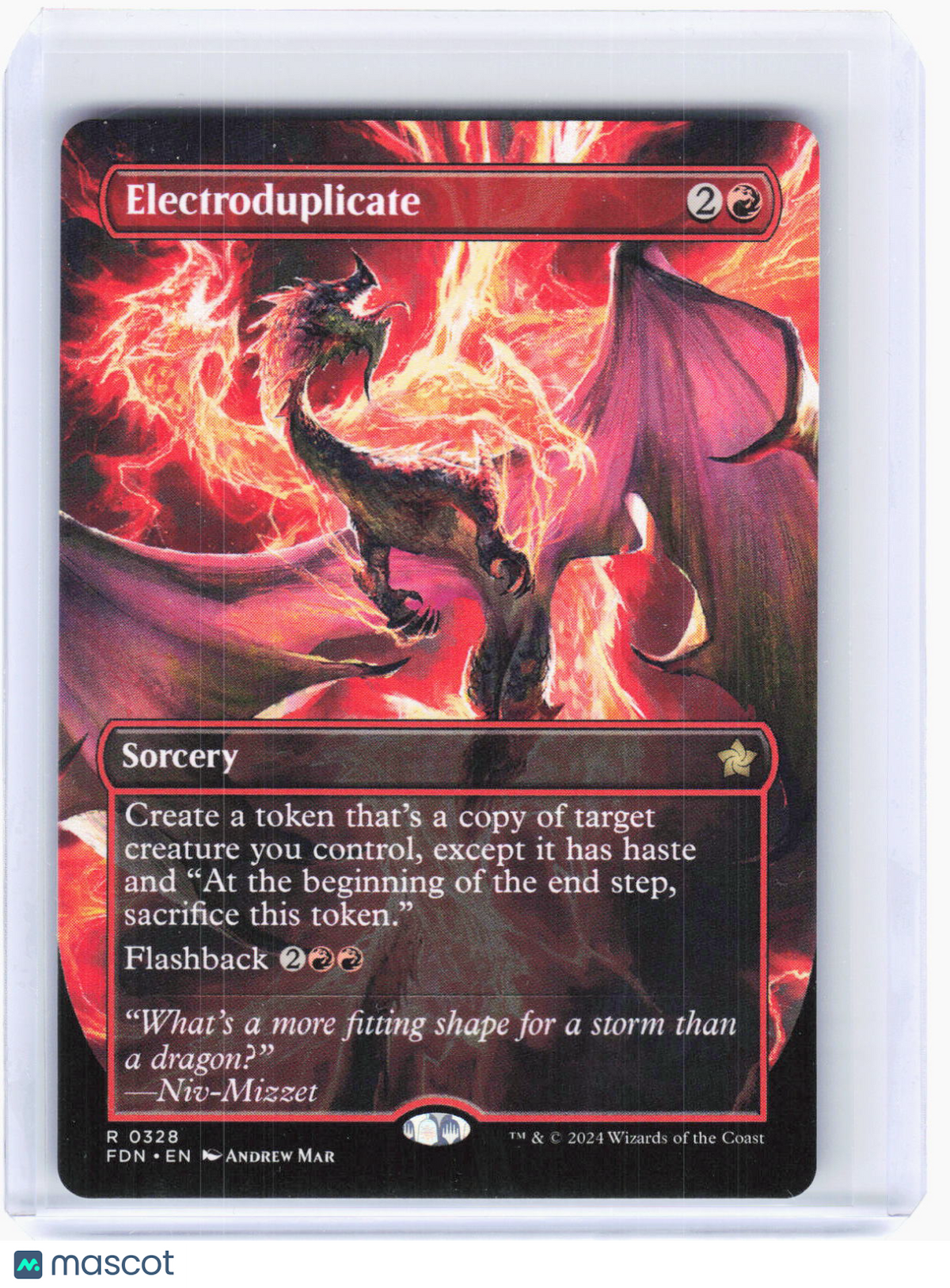 2024 Magic: The Gathering—Electroduplicate (Borderless) #0328 FDN—R Non-foil