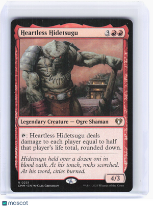 2023 Magic: The Gathering—Heartless Hidetsugu #0231 Commander Masters—R Non-Foil