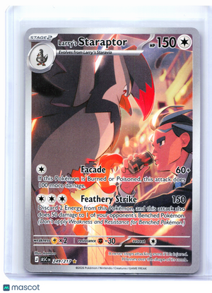 2026 Pokemon—Larry's Staraptor #249/217 Ascended Heroes—Illustration Rare Holo