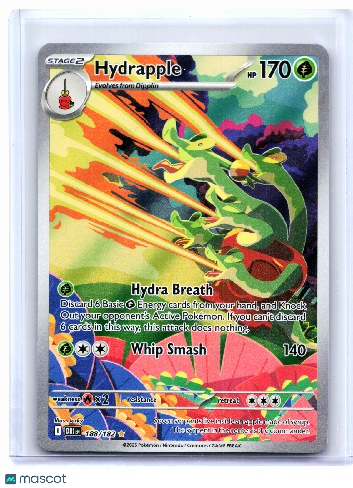 2025 Pokemon—Hydrapple #188/182 Destined Rivals—Illustration Rare Holo
