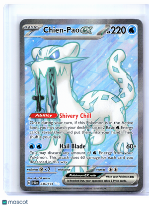 2023 Pokemon—Chien-Pao ex #236/193 Paldea Evolved—Ultra Rare Holo