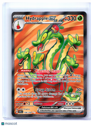 2024 Pokemon—Hydrapple ex #156/142 Stellar Crown—Ultra Rare Holo