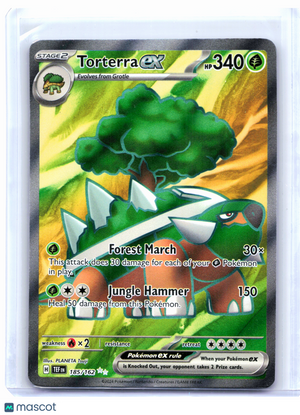 2024 Pokemon—Torterra ex #185/162 Temporal Forces—Ultra Rare Holo