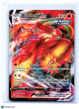 2021 Pokemon—Blaziken VMAX #021/198 Chilling Reign—Ultra Rare Holo