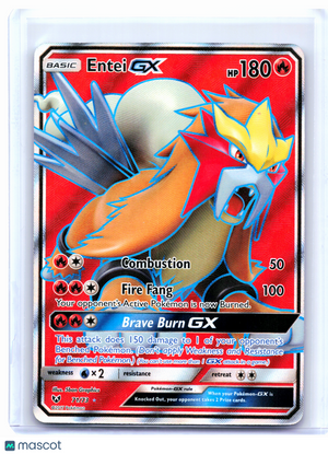 2017 Pokemon—Entei GX #71/73 Shining Legends—Ultra Rare Holo [Moderately Played]