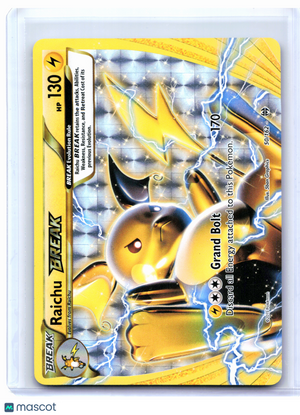 2015 Pokemon—Raichu BREAK #50/162 BREAKthrough—Rare BREAK Holo [MP]