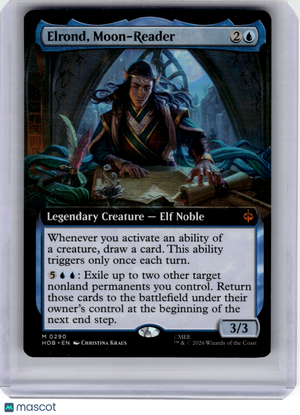 Magic: The Gathering—Elrond, Moon-Reader (Extended Art) #0290 The Hobbit—Mythic