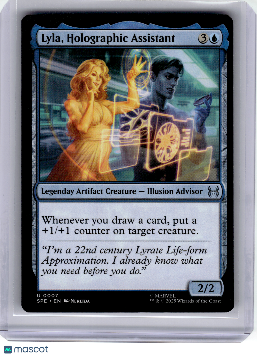 Magic: The Gathering—Lyla, Holographic Assistant  Marvel's Spider-Man—Uncommon