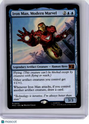 Magic: The Gathering—Iron Man, Modern Marvel #0830 Marvel Super Heroes—Mythic