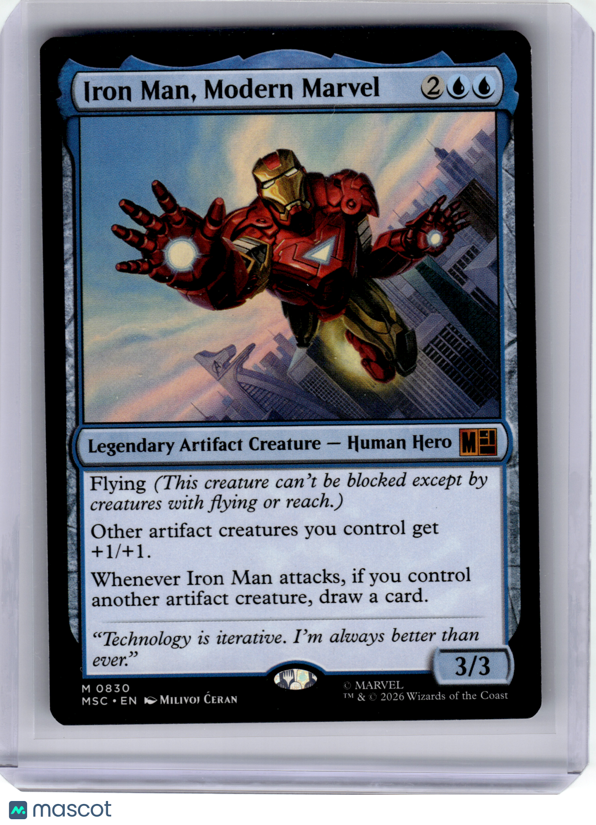 Magic: The Gathering—Iron Man, Modern Marvel #0830 Marvel Super Heroes—Mythic