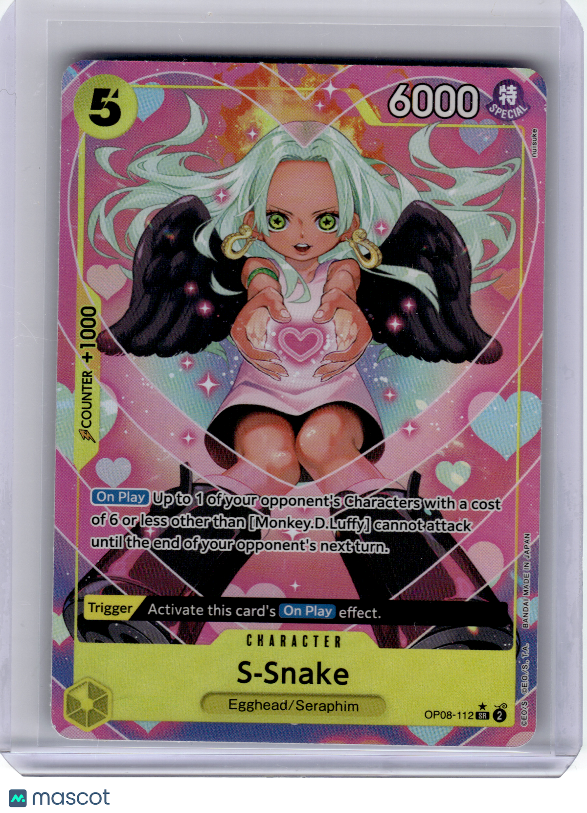2024 One Piece CCG—S-Snake (Alternate Art) #112 Two Legends—Super Rare Foil