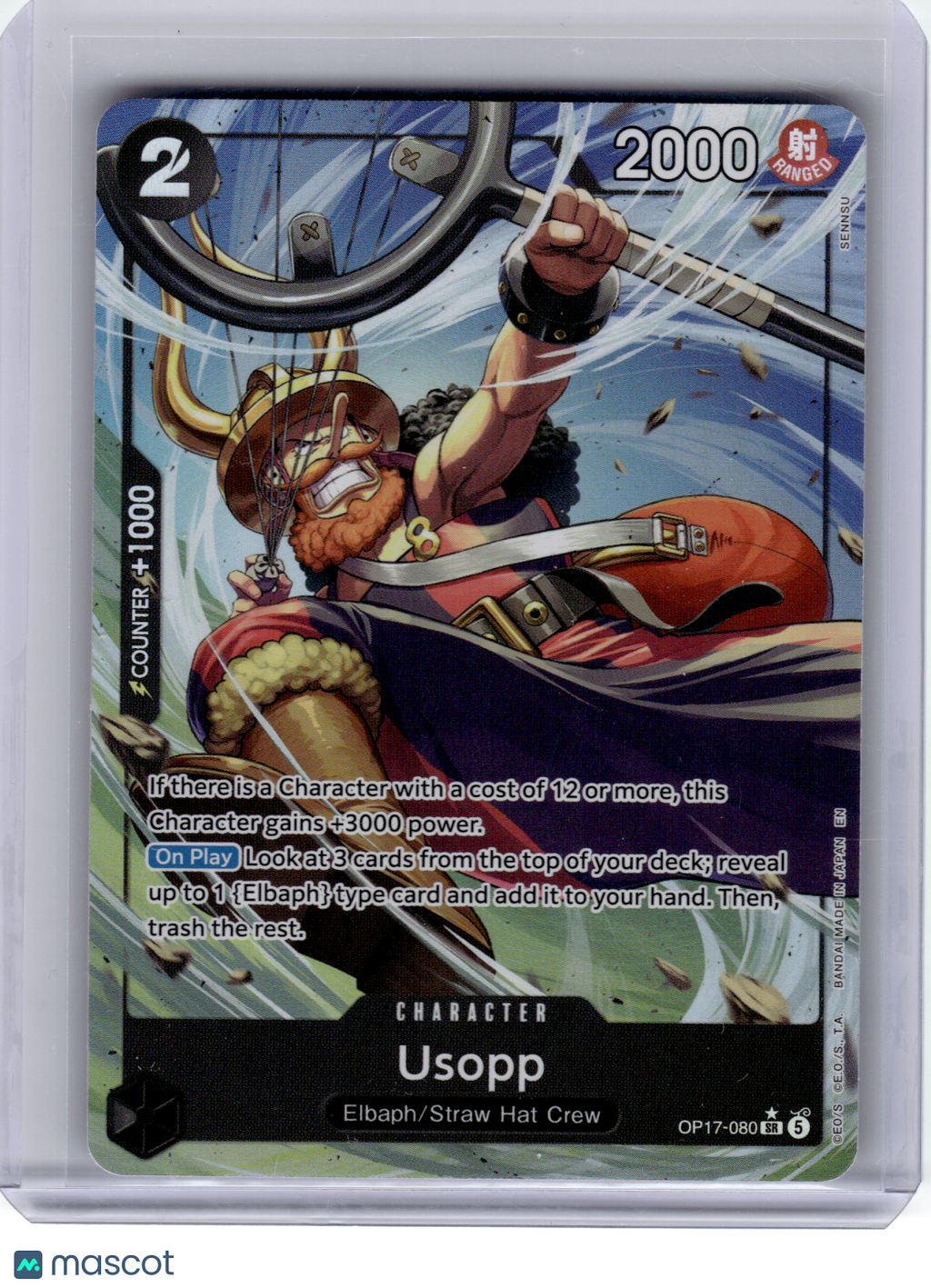 One Piece CCG—Usopp (Alternate Art)  Worlds Greatest Warriors—Super Rare Foil