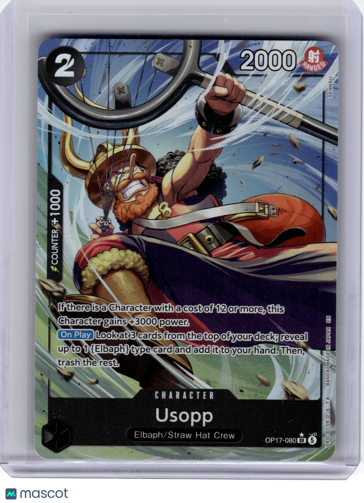 One Piece CCG—Usopp (Alternate Art)  Worlds Greatest Warriors—Super Rare Foil
