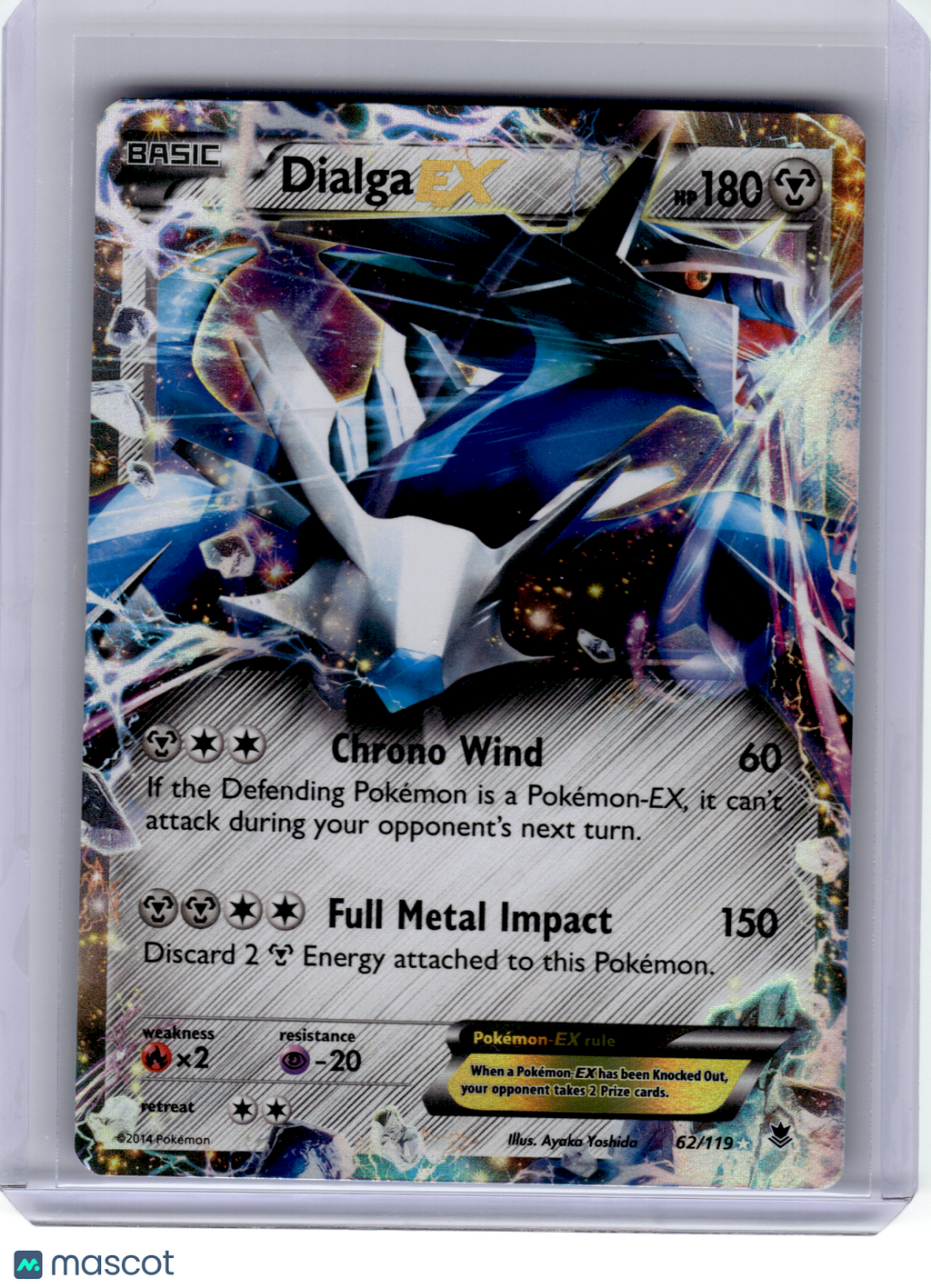 2016 Pokemon—Dialga EX #62/119 Phantom Forces—Ultra Rare Holo [Lightly Played]