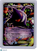 2016 Pokemon—Gengar EX #34/119 Phantom Forces—Ultra Rare Holo [Damaged]