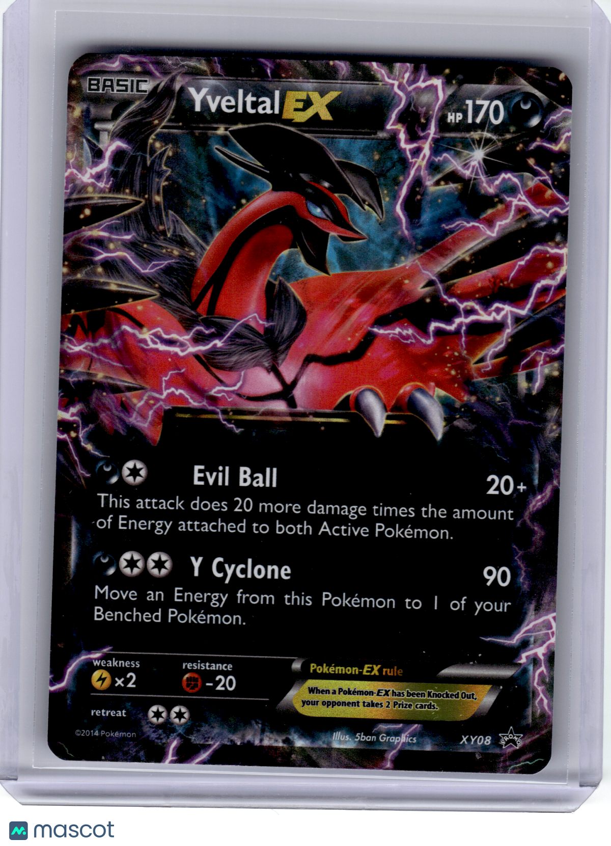 2013 Pokemon—Yveltal EX #XY08 XY Promos—Promo Holo [Lightly Played]