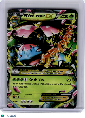 2016 Pokemon—M Venusaur EX #2/146 Evolutions—Ultra Rare Holo [Heavily Played]