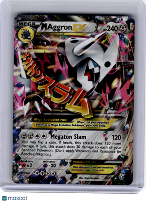 2015 Pokemon—M Aggron EX #94/160 Primal Clash—Ultra Rare Holo [Lightly Played]