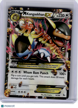 2014 Pokemon—M Kangaskhan EX #79/106 Flashfire—Ultra Rare Holo [Lightly Played]