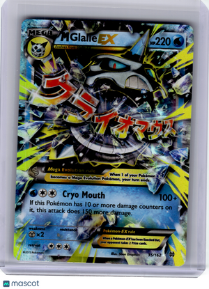 2015 Pokemon—M Glalie EX #35/162 BREAKthrough—Ultra Rare Holo [Moderatly Played]