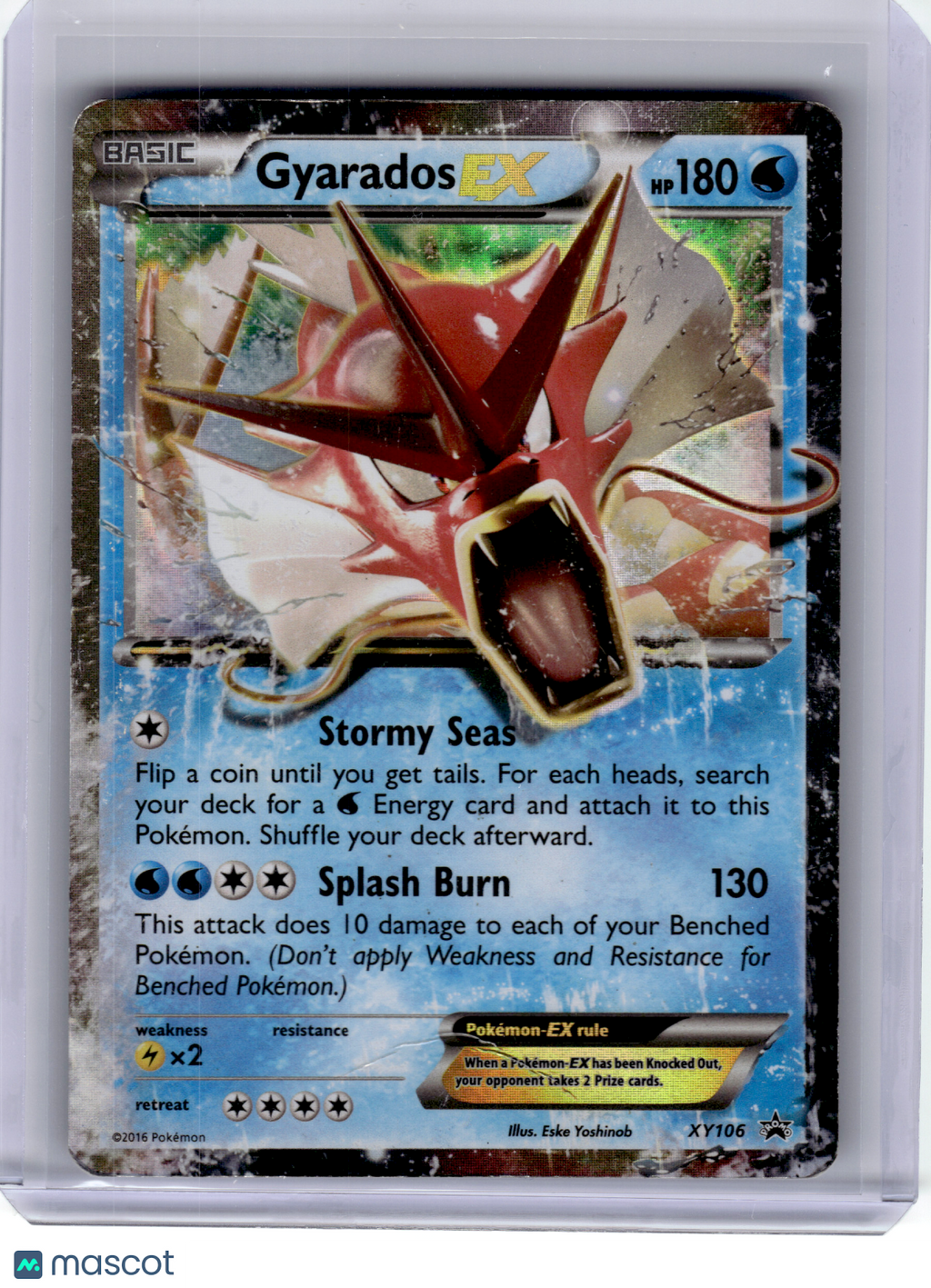 2016 Pokemon—Gyarados EX #XY106 XY Promos—Promo Holo [Damaged]