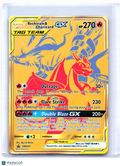 2021 Pokemon—Reshiram & Charizard GX #SM247 SM Promos—Black Star Promo Gold [MP]