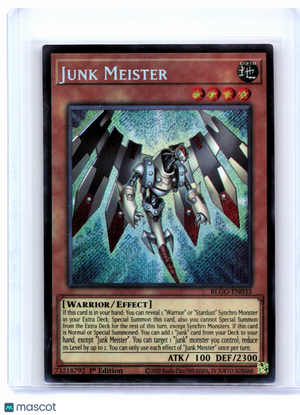2026 Yu-Gi-Oh! TCG—Junk Meister #BLGG-EN033—Secret Rare Foil (1st Edition)