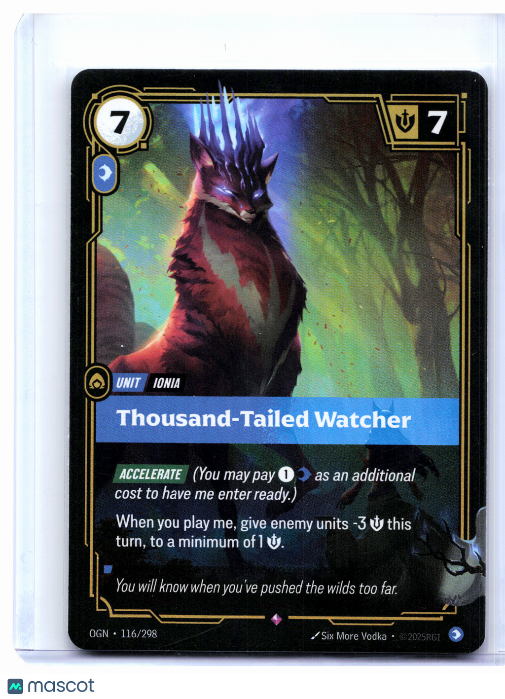 2025 Riftbound TCG—Thousand-Tailed Watcher #116/298 Origins—Rare Foil