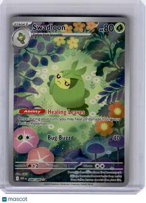 2025 Pokemon—Swadloon #88/86 White Flare—Illustration Rare Holo