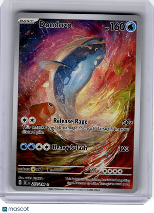 2023 Pokemon—Dondozo #207/198 Scarlet & Violet Base Set—Illustration Rare Holo
