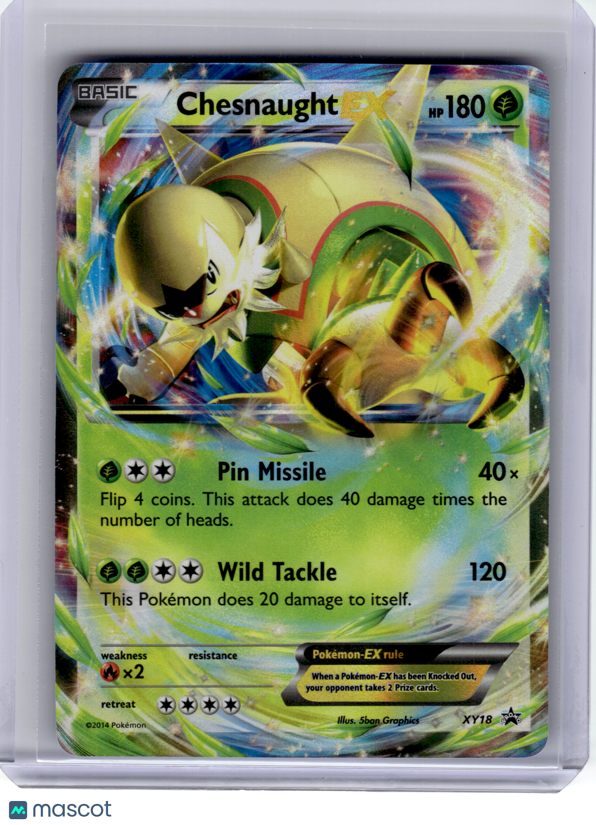 2014 Pokemon—Chesnaught EX #XY18 XY Promos—Promo Holo