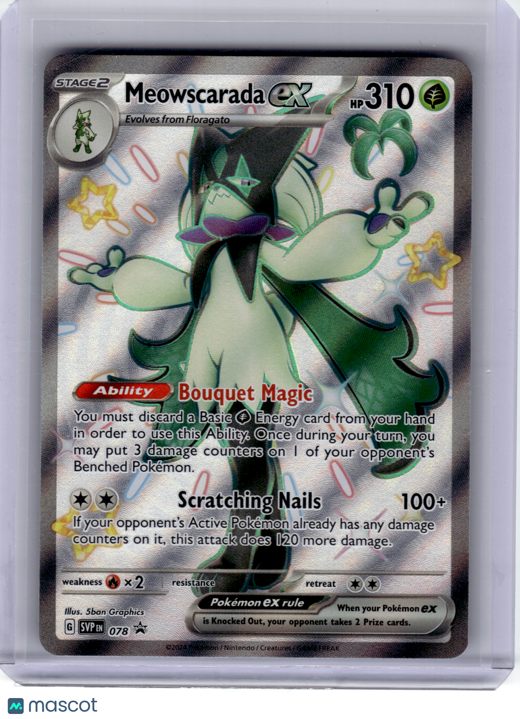 2024 Pokemon—Meowscarada EX #SVP 078 S&V Promo Cards—Promo [Lightly Played]