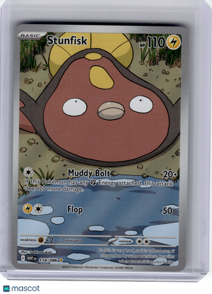2025 Pokemon—Stunfisk #118/86 White Flare—Illustration Rare [Lightly Played]
