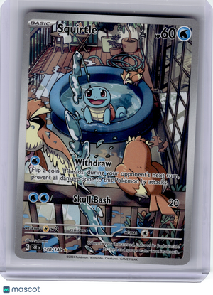 2024 Pokemon—Squirtle #148/142 Stellar Crown—Illustration Rare [Lightly Played]